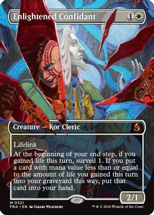 Enlightened Confidant (Borderless) (0321) (FRA-321) - mythic - Foil