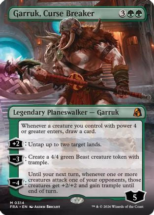 Garruk, Curse Breaker (Borderless) (FRA-314) - mythic