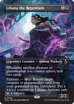 Liliana the Repentant (Borderless) (FRA-305) - rare - Foil