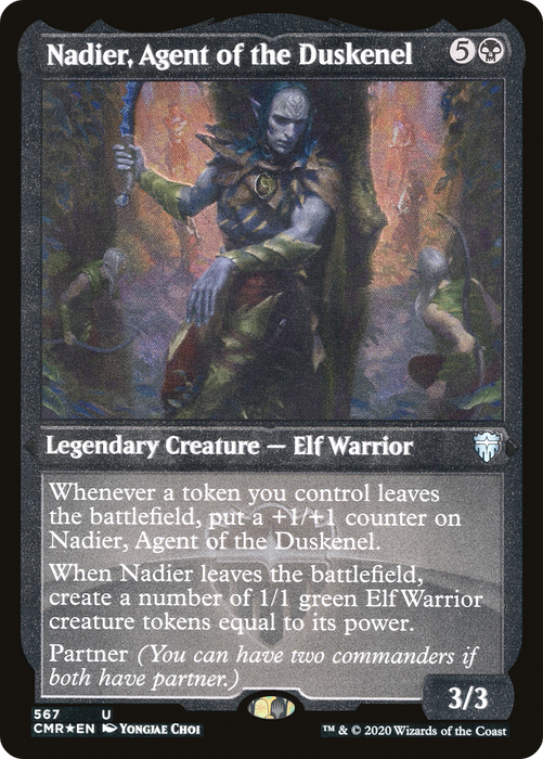 Nadier, Agent of the Duskenel (CMR-567) - uncommon - Etched Foil