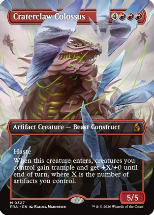 Craterclaw Colossus (Borderless) (0327) (FRA-327) - mythic - Foil