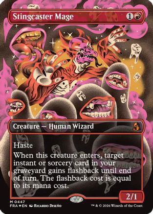 Stingcaster Mage (Borderless) (0447) (FRA-447) - mythic - Foil