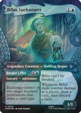 Bilbo, Luckwearer (Showcase) (Surge Foil) (HOB-254) - uncommon - Foil