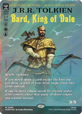 Bard, King of Dale (Borderless) (Surge Foil) (HOB-280) - mythic - Foil