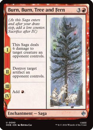 Burn, Burn, Tree and Fern (HOB-090) - uncommon
