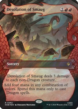 Desolation of Smaug (Showcase) (Surge Foil) (HOB-262) - rare - Foil