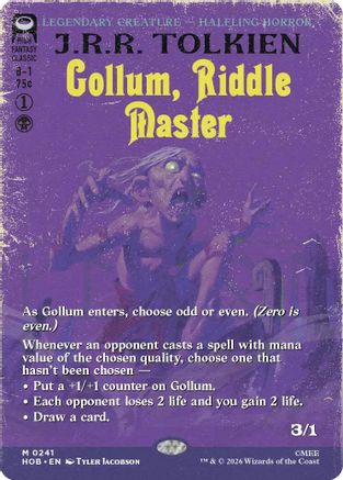 Gollum, Riddle Master (Borderless) (HOB-241) - mythic - Foil