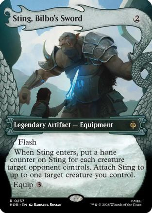 Sting, Bilbo's Sword (Showcase) (HOB-237) - rare - Foil