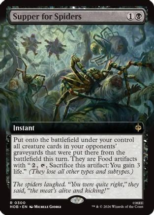 Supper for Spiders (Extended Art) (HOB-300) - rare