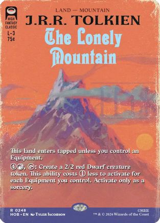 The Lonely Mountain (Borderless) (HOB-248) - rare