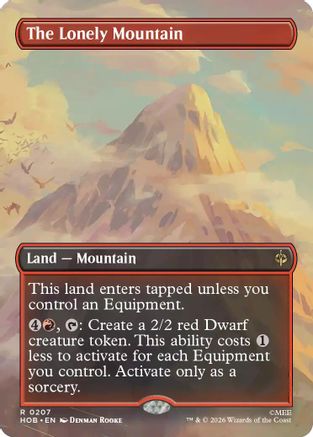 The Lonely Mountain (Borderless) (0207) (HOB-207) - rare