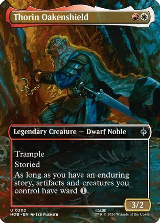 Thorin Oakenshield (Borderless) (HOB-202) - uncommon - Foil