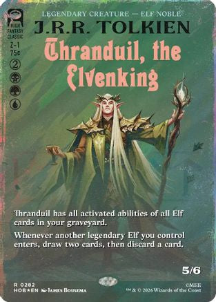 Thranduil, the Elvenking (Borderless) (Surge Foil) (HOB-282) - rare - Foil