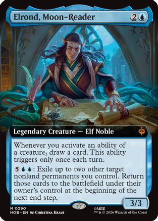 Elrond, Moon-Reader (Extended Art) (HOB-290) - mythic - Foil