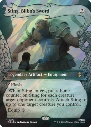 Sting, Bilbo's Sword (Showcase) (Surge Foil) (HOB-273) - rare - Foil