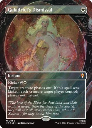 Galadriel's Dismissal (Borderless) (Surge Foil) (HOC-056) - rare - Foil