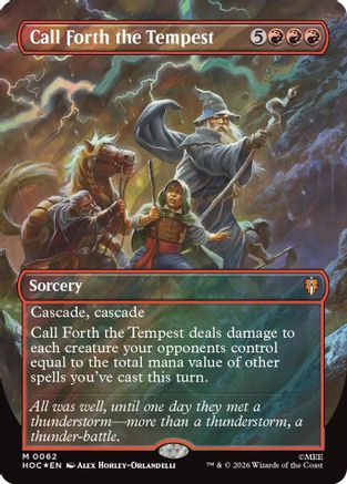 Call Forth the Tempest (Borderless) (Surge Foil) (HOC-062) - mythic - Foil