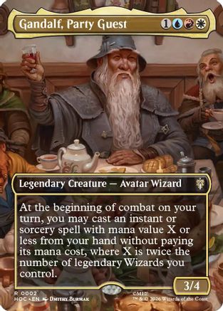 Gandalf, Party Guest (Borderless) (HOC-002) - rare
