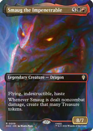 Smaug the Impenetrable (Borderless) (HOC-009) - rare - Foil