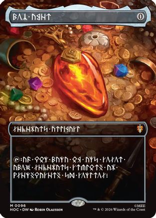 Mox Amber (Borderless) (Dwarvish) (HOC-096) - mythic - Foil