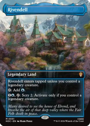 Rivendell (Borderless) (HOC-051) - mythic