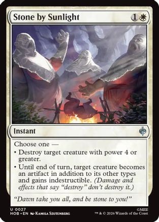 Stone by Sunlight (HOB-027) - uncommon - Foil