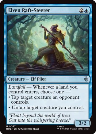 Elven Raft-Steerer (HOB-037) - uncommon - Foil