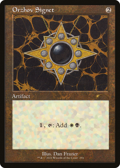 Orzhov Signet (SLD-294) - rare - Etched Foil