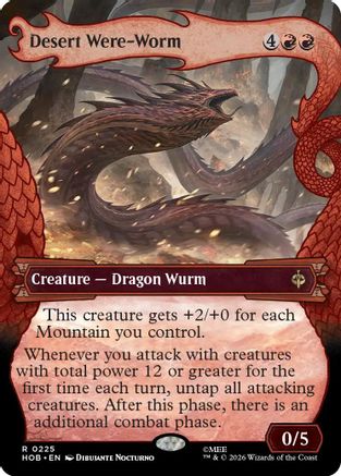 Desert Were-Worm (Showcase) (HOB-225) - rare - Foil
