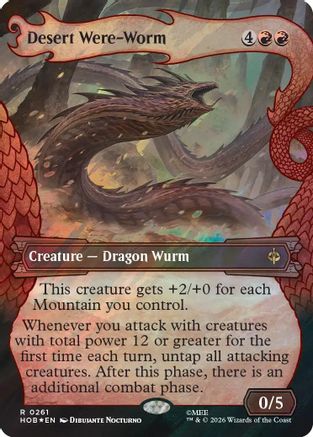 Desert Were-Worm (Showcase) (Surge Foil) (HOB-261) - rare - Foil