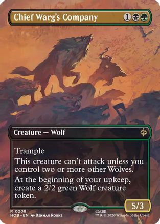 Chief Warg's Company (Borderless) (HOB-208) - rare