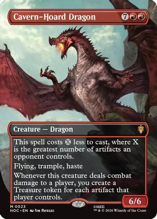 Cavern-Hoard Dragon (Borderless) (HOC-023) - mythic