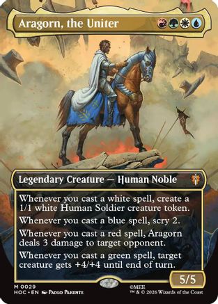 Aragorn, the Uniter (Borderless) (HOC-029) - mythic