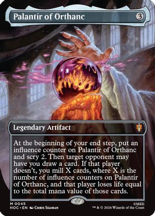 Palantir of Orthanc (Borderless) (HOC-045) - mythic - Foil