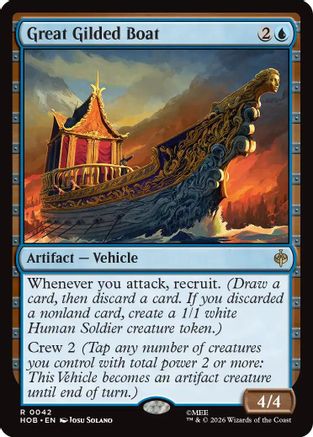 Great Gilded Boat (HOB-042) - rare