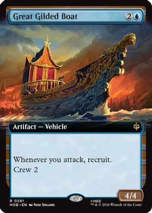 Great Gilded Boat (Extended Art) (HOB-291) - rare