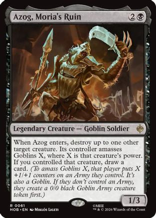 Azog, Moria's Ruin (HOB-061) - rare - Foil