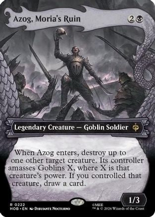 Azog, Moria's Ruin (Showcase) (HOB-222) - rare - Foil