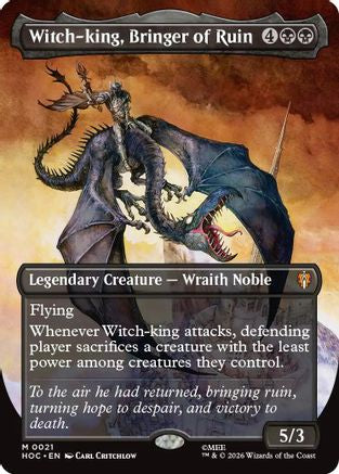 Witch-king, Bringer of Ruin (Borderless) (HOC-021) - mythic