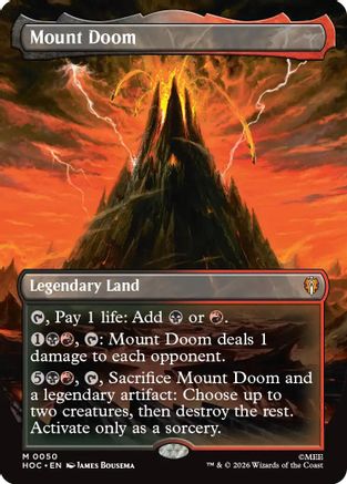 Mount Doom (Borderless) (HOC-050) - mythic