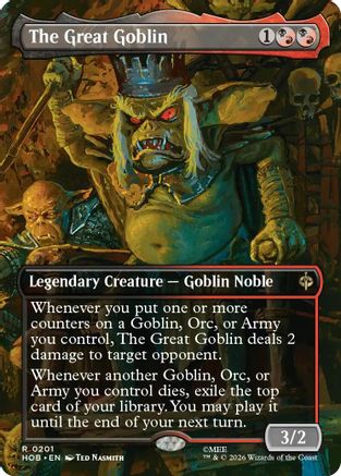 The Great Goblin (Borderless) (HOB-201) - rare - Foil