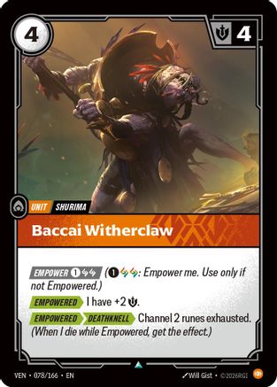 Baccai Witherclaw (078/166) - VEN - Uncommon - Foil