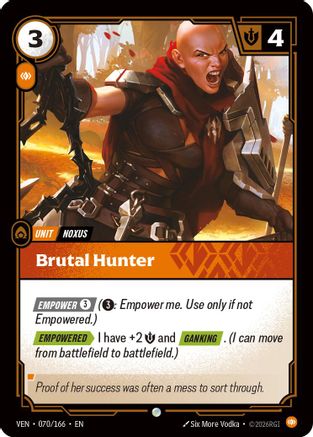 Brutal Hunter (070/166) - VEN - Common - Foil