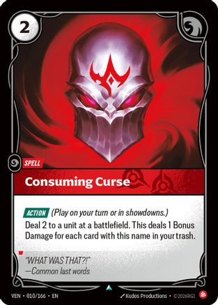Consuming Curse (010/166) - VEN - Uncommon - Foil