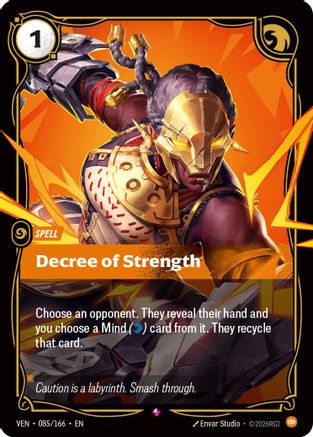 Decree of Strength (085/166) - VEN - Rare - Foil