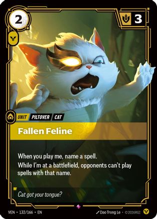 Fallen Feline (132/166) - VEN - Rare - Foil