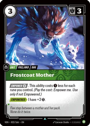 Frostcoat Mother (032/166) - VEN - Uncommon - Foil