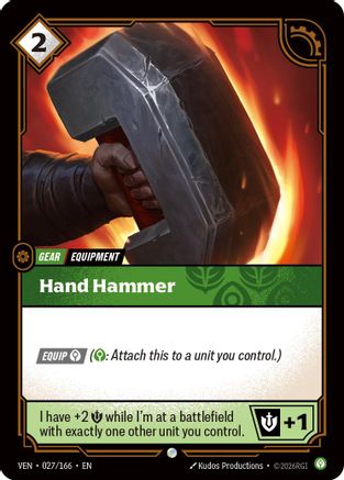 Hand Hammer (027/166) - VEN - Common - Foil