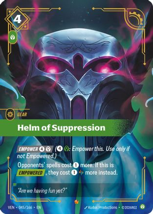 Helm of Suppression (045/166) - VEN - Epic - Foil
