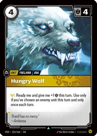 Hungry Wolf (125/166) - VEN - Uncommon